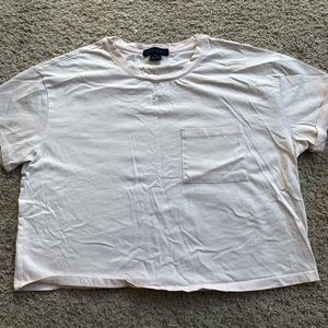 Light pink crop top w/ pocket